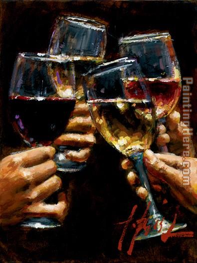 Fabian Perez Red White and Rose I